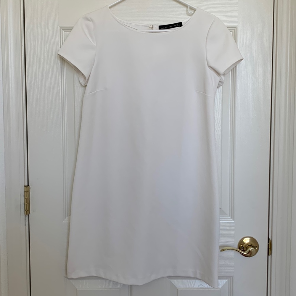 Zara White Shift Dress